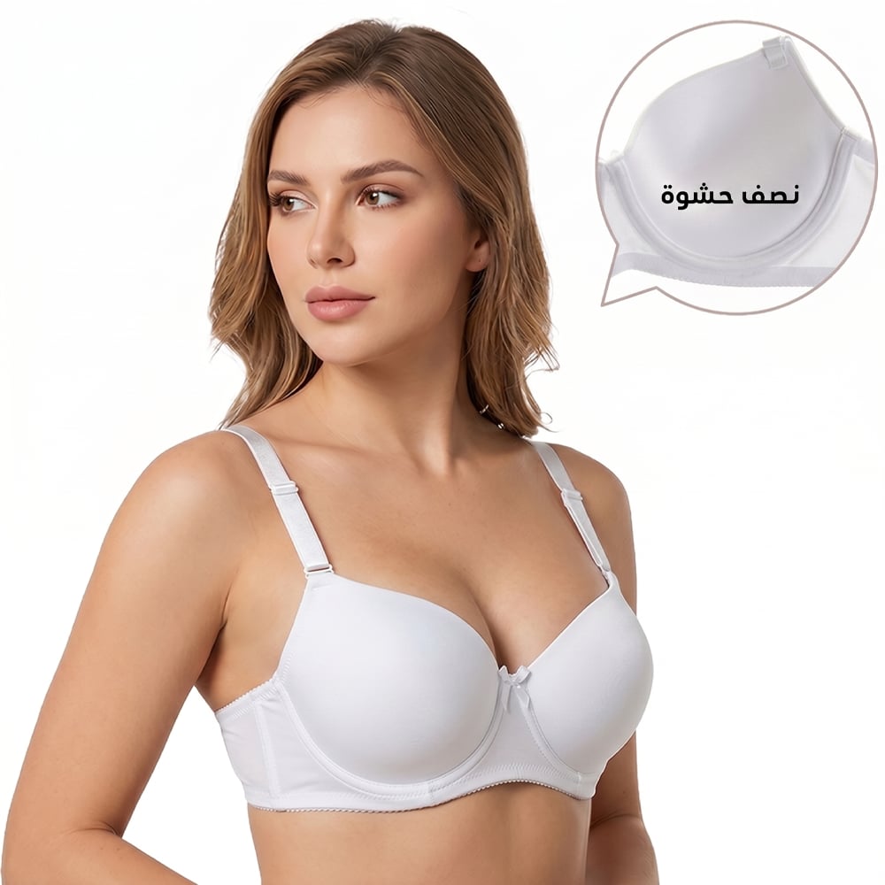 3305 Half-Padded Bra with Clear Straps - For Weddings & Occasions - Image 5