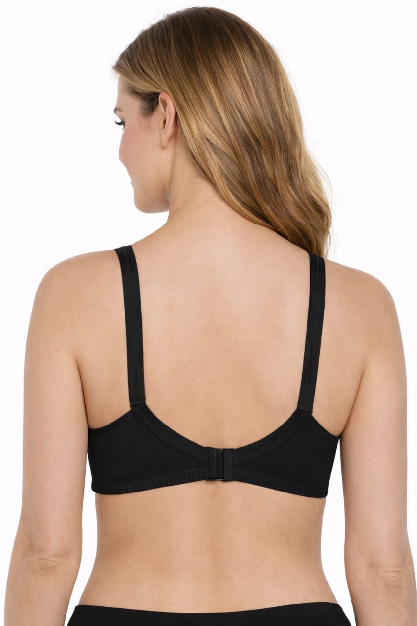 Italian bra 361 90% cotton beige cup B - wireless non-padded, Made in Italy - Image 6