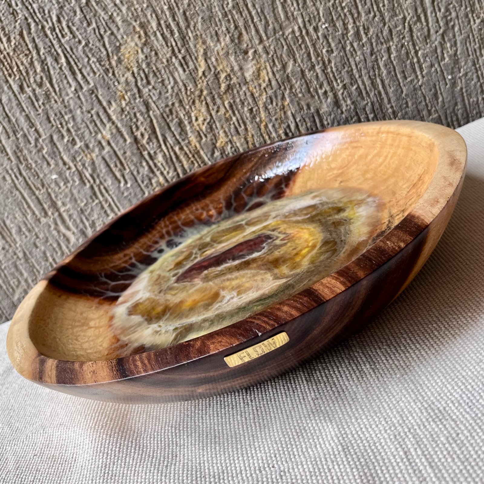 Yellow| Brown Bowl - صورة 2
