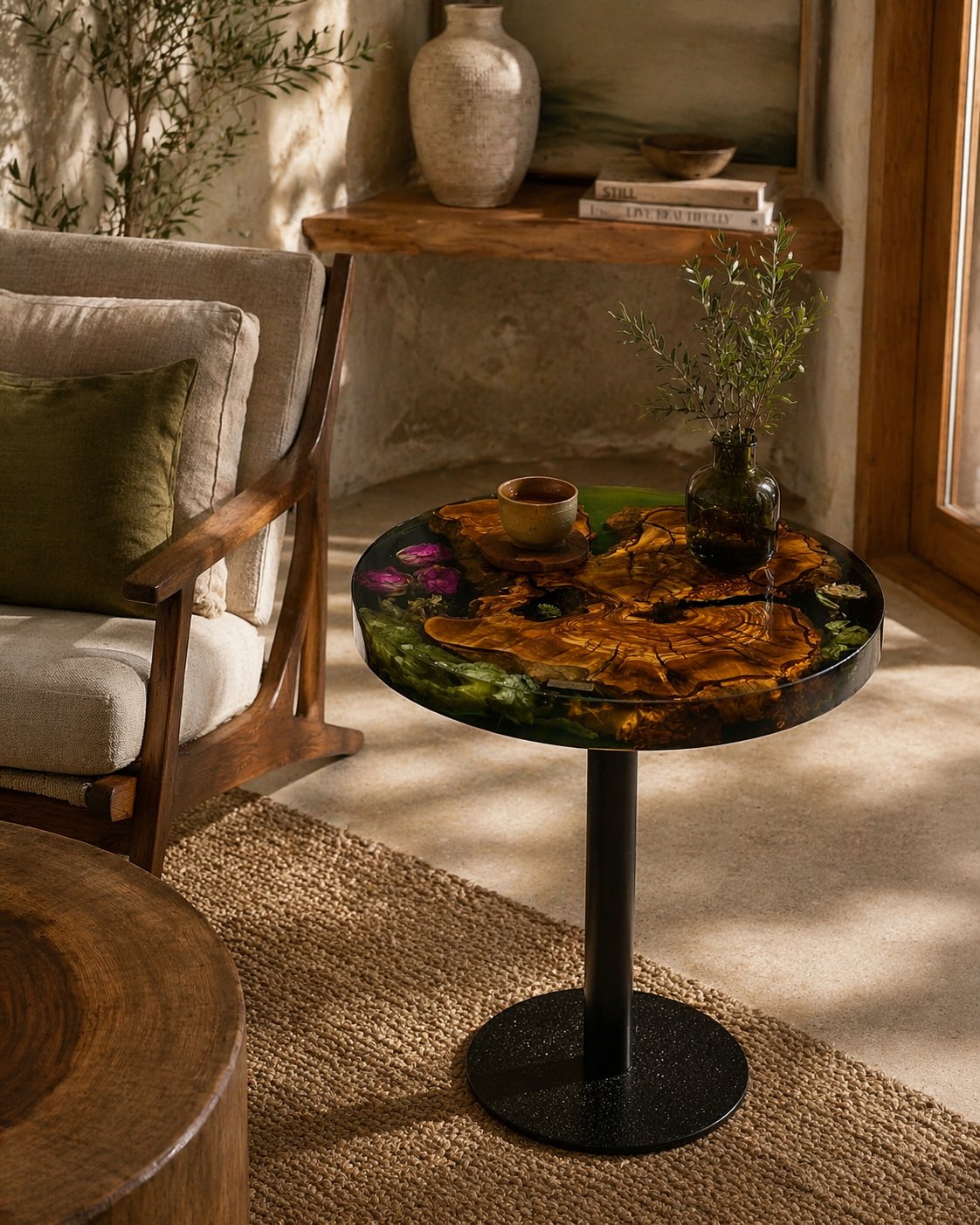 Earth Bloom Side Table - صورة 3