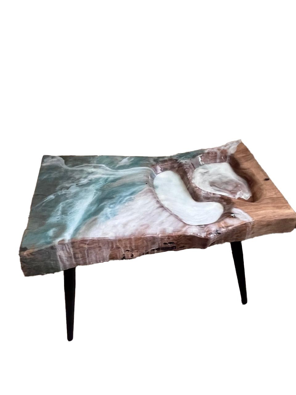 Rectangle SeaScape Wooden Table - Image 1