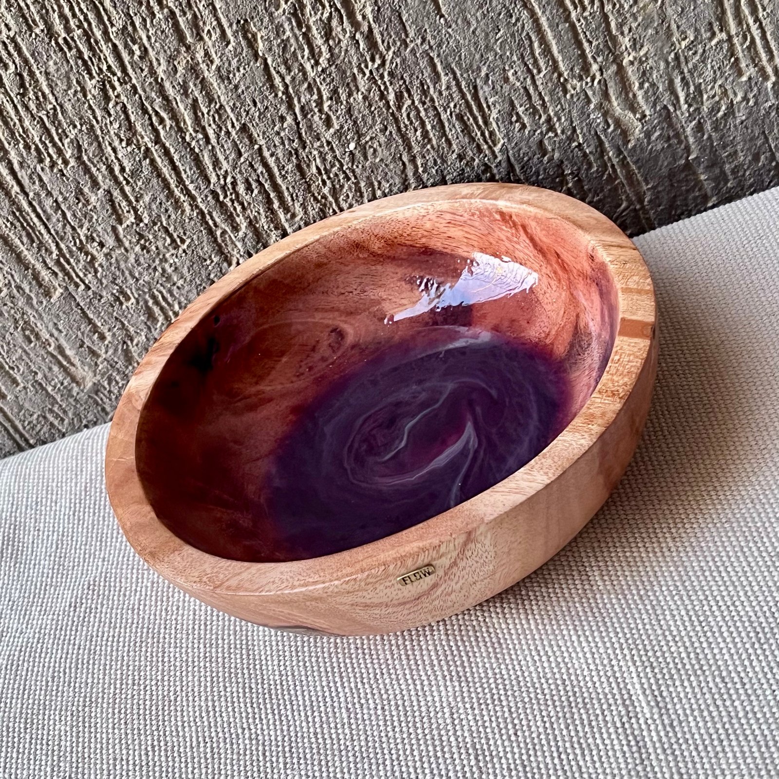 Purple Wood Bowl - Image 6