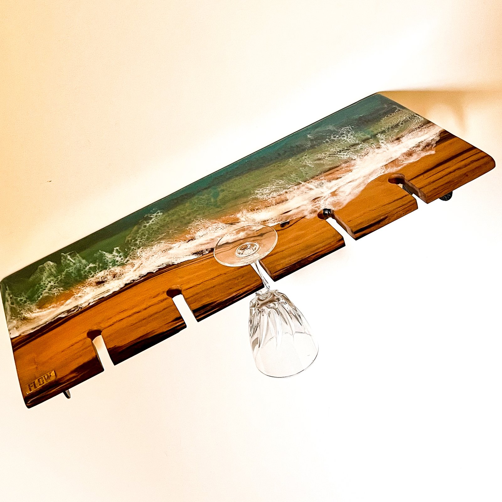Green sea shelf & glass hanger - صورة 9