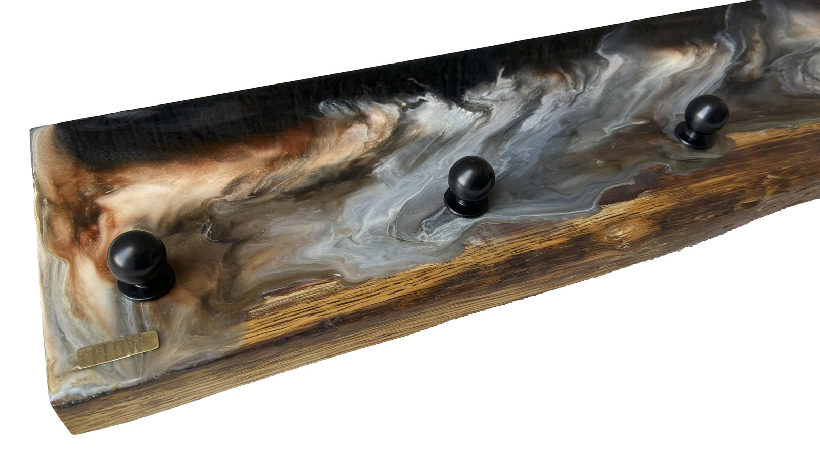 Smoky Grey Oak Wood Hanger - صورة 2