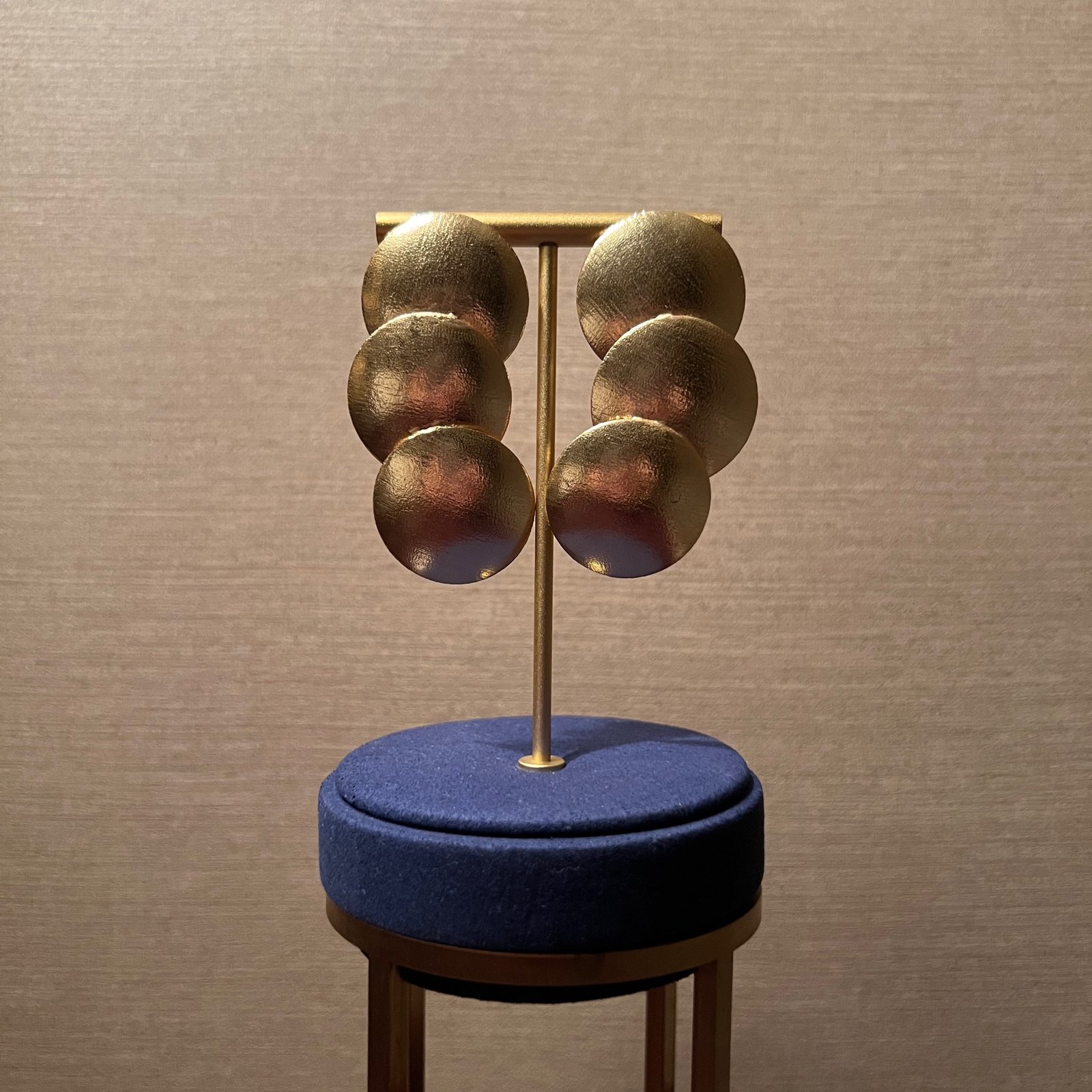 goldish earrings - #62  - صورة 3