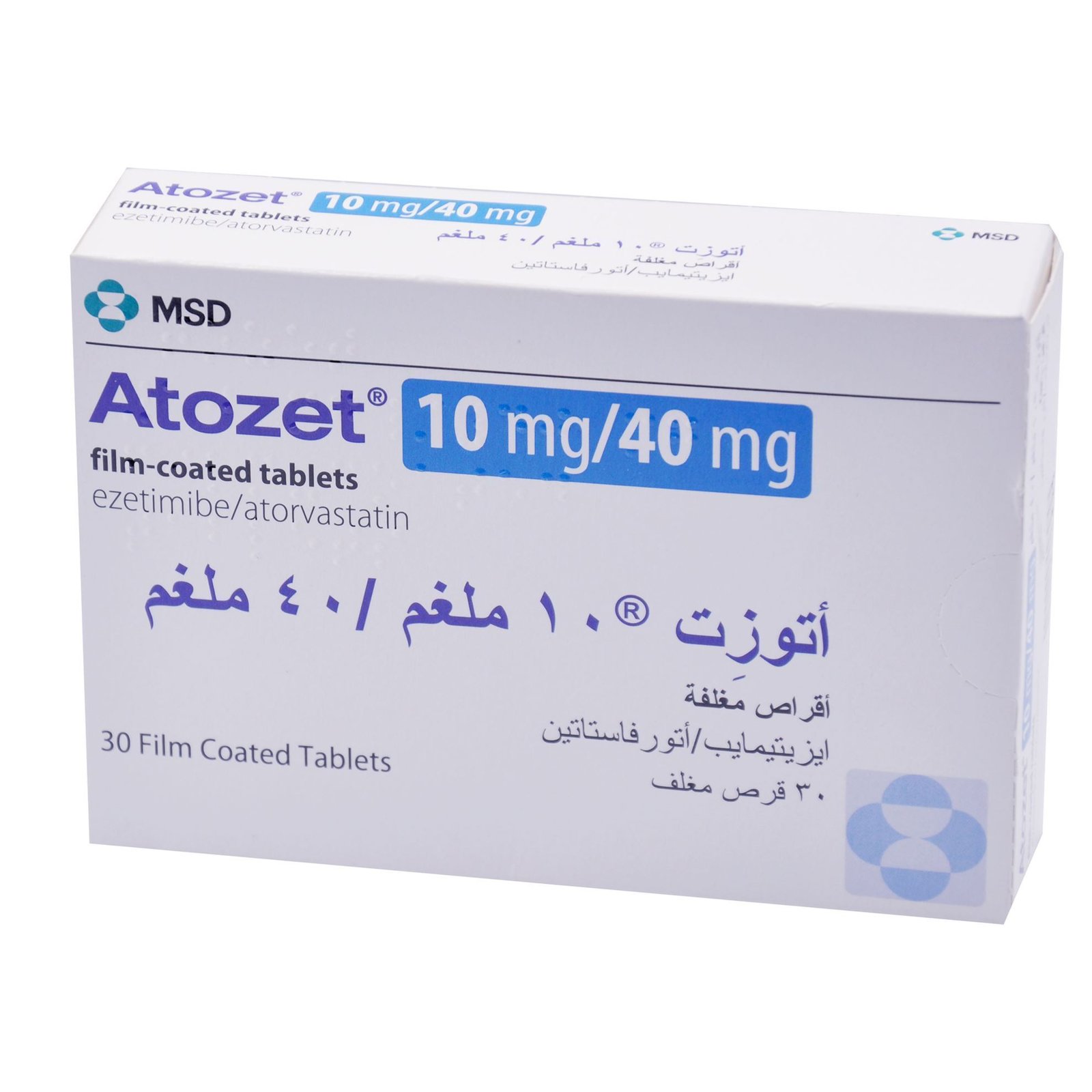 أتوزيت 10 / 40 ملجم 30 قرص - صورة 1