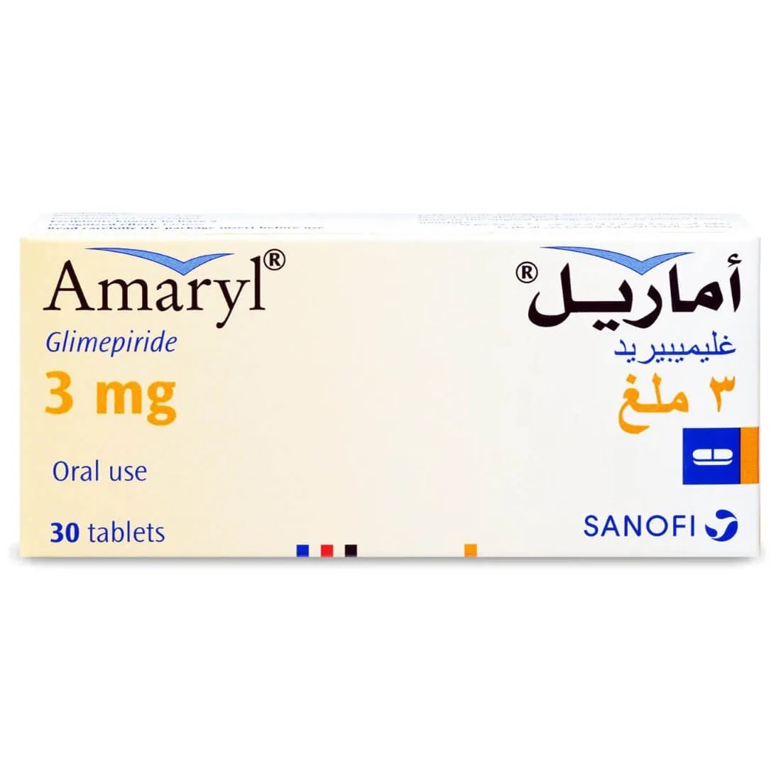 Amaryl 3 mg Tablet 30pcs - Image 1