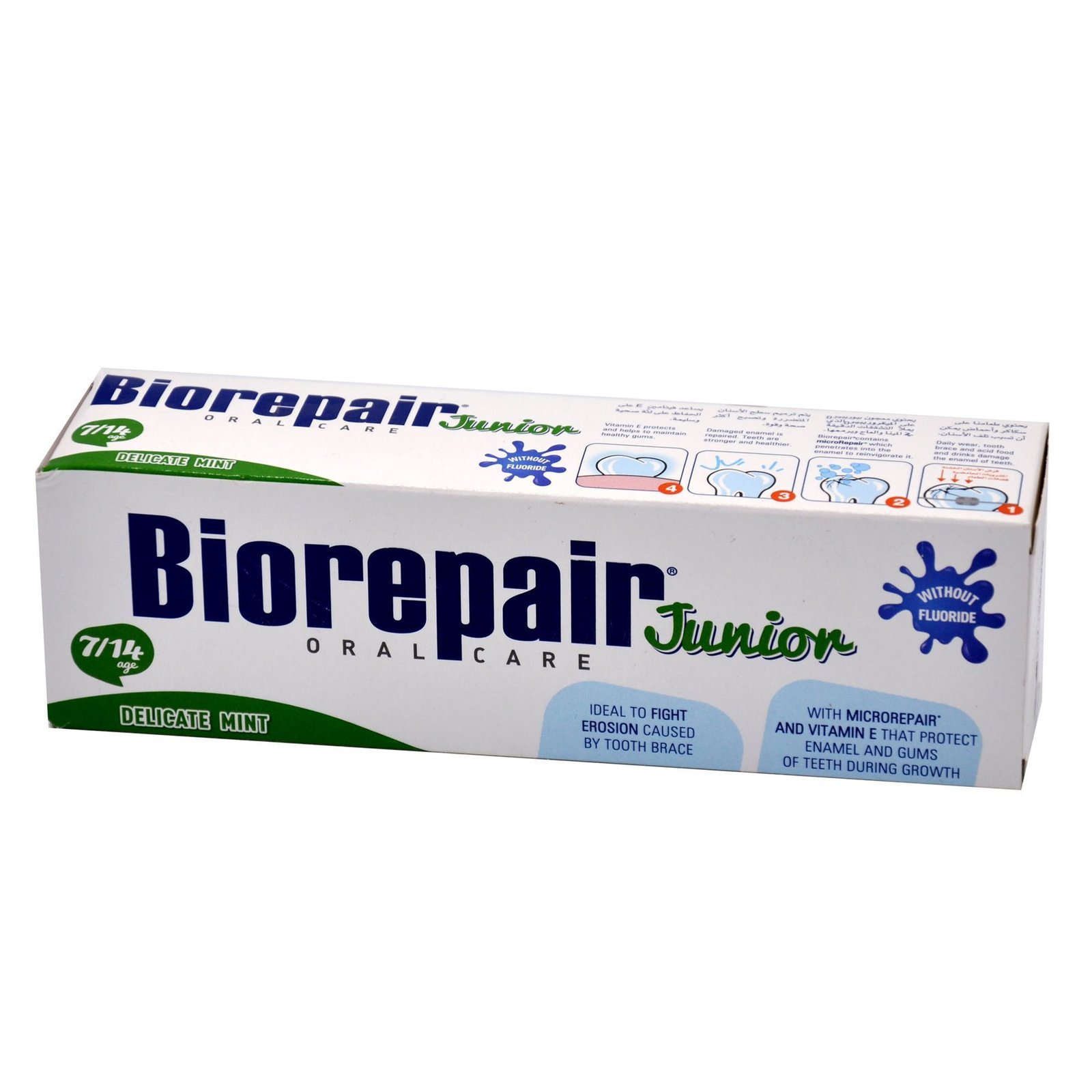 Biorepir Junior 7-14 years Delicate Mint Tooth Paste 75 Ml - Image 1