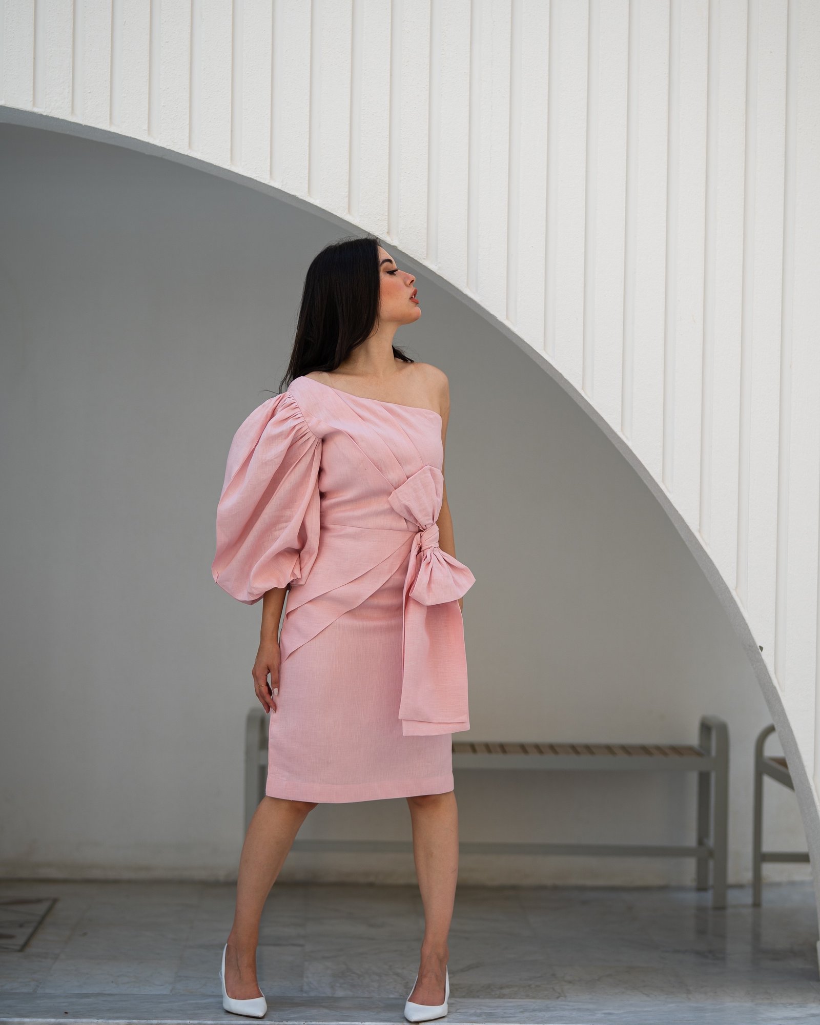 Chic linen dress - Image 3