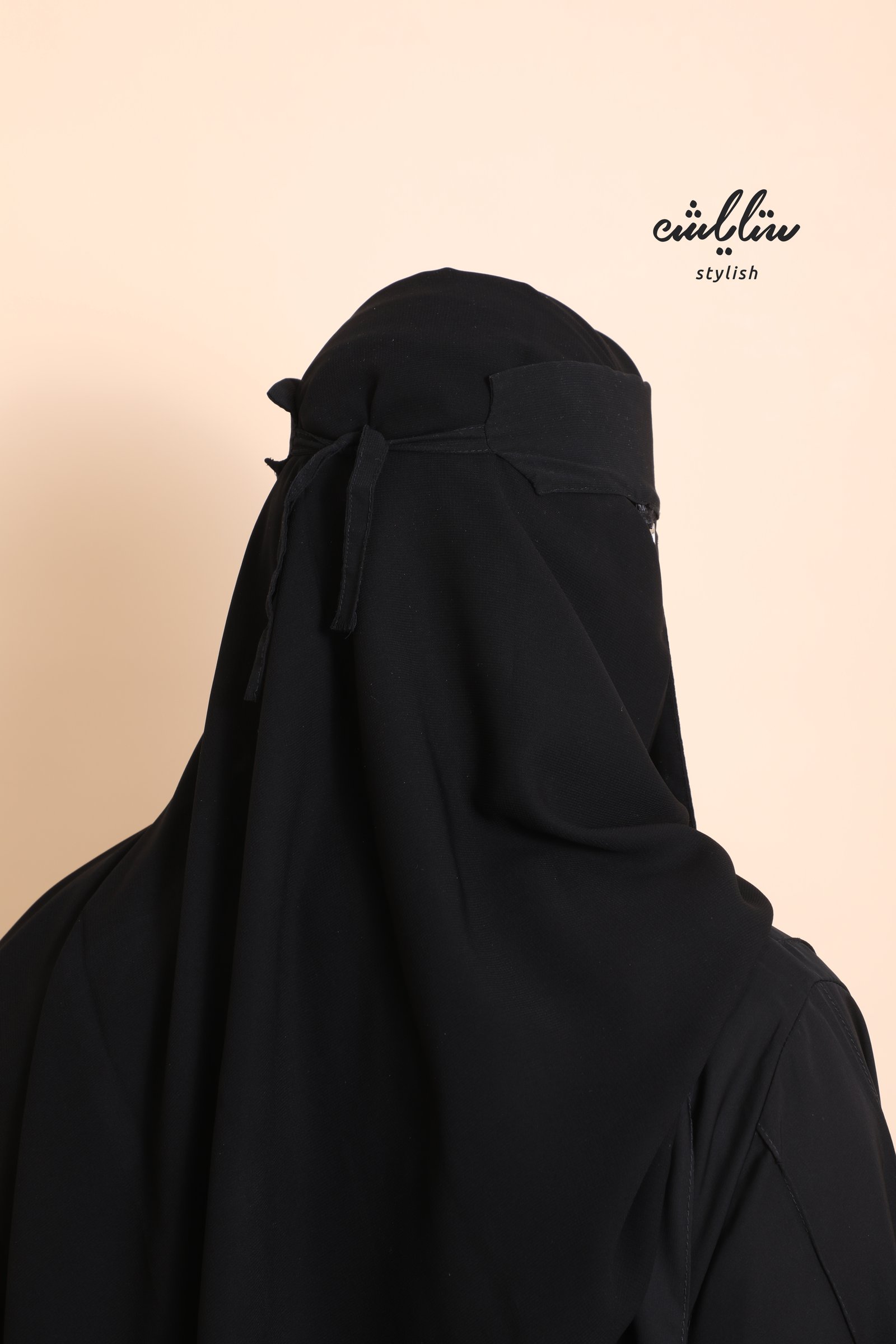 نقاب ستايلش مغاط واحد طويل بربطة ناعمه - صورة 3