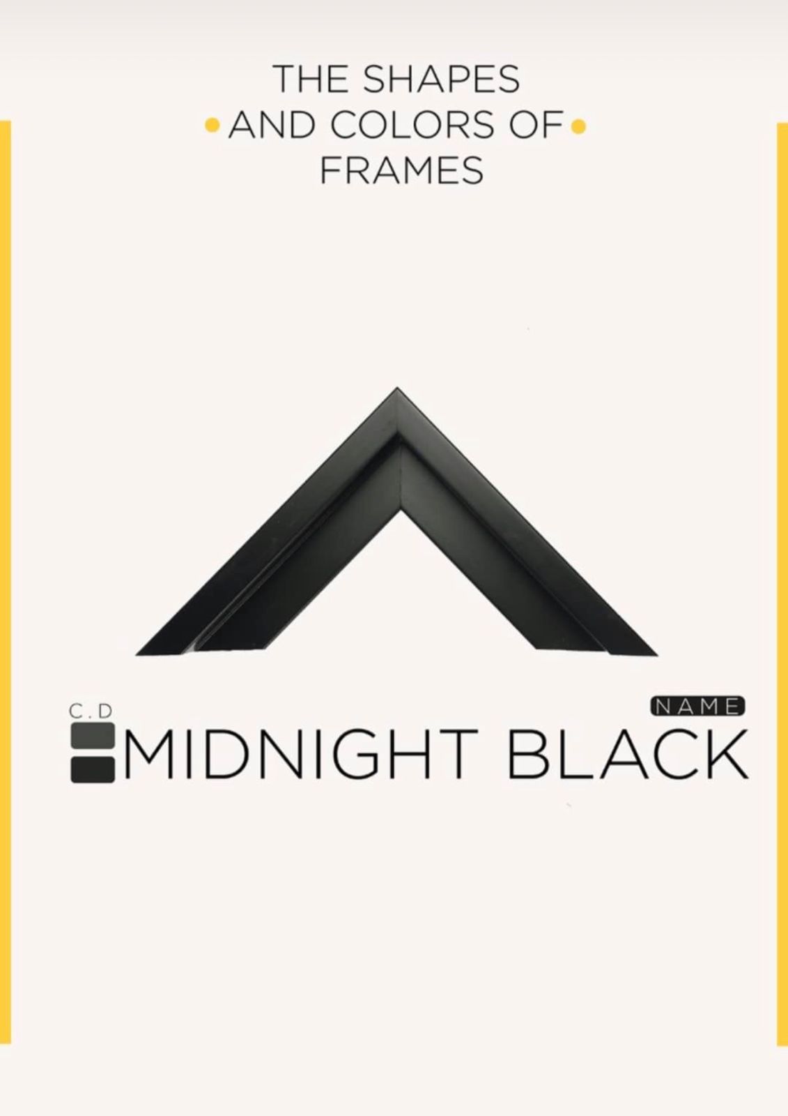 اطار اسود زاوية / MIDNIGHT BLACK - صورة 1