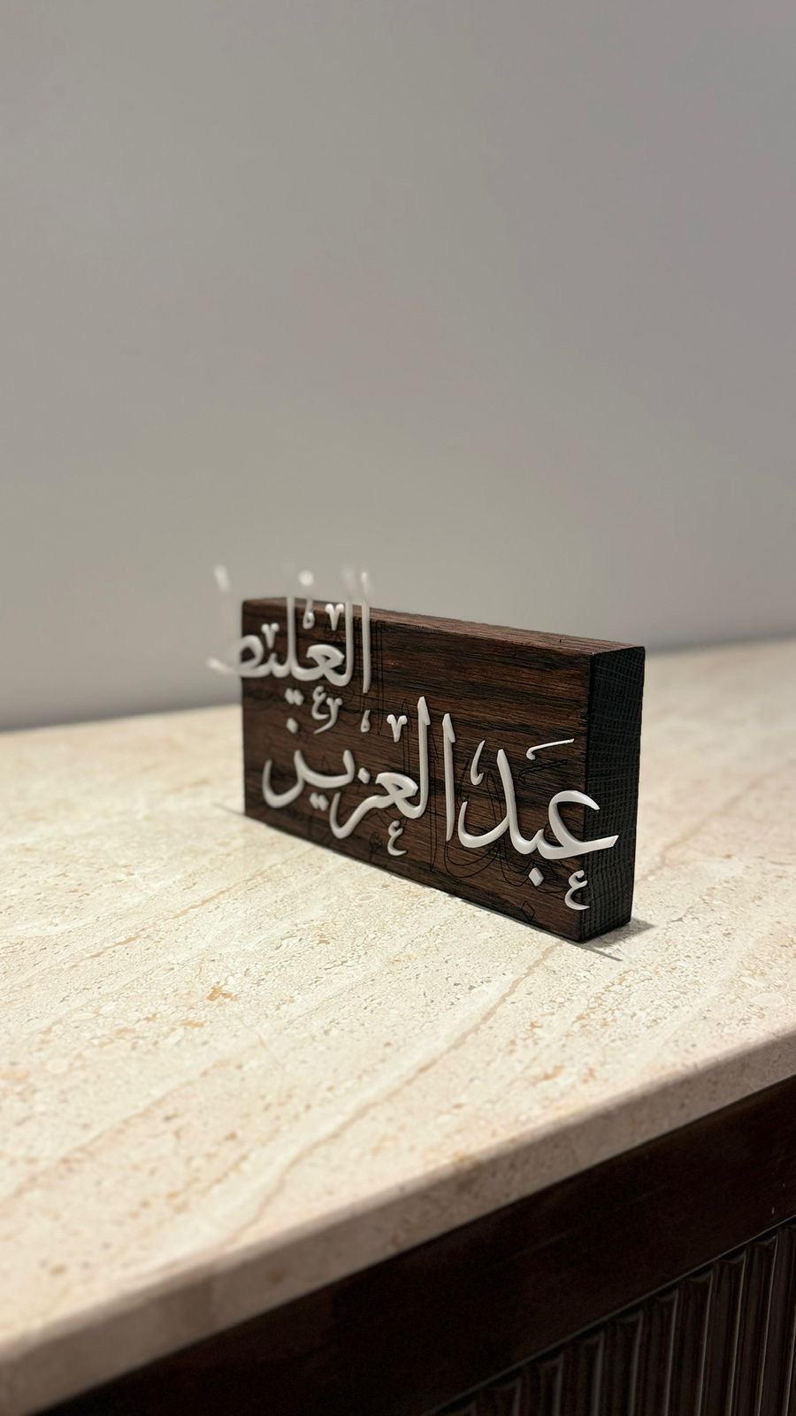 ستاند مكتبي خشبي فاخر دبل فيس  - صورة 4
