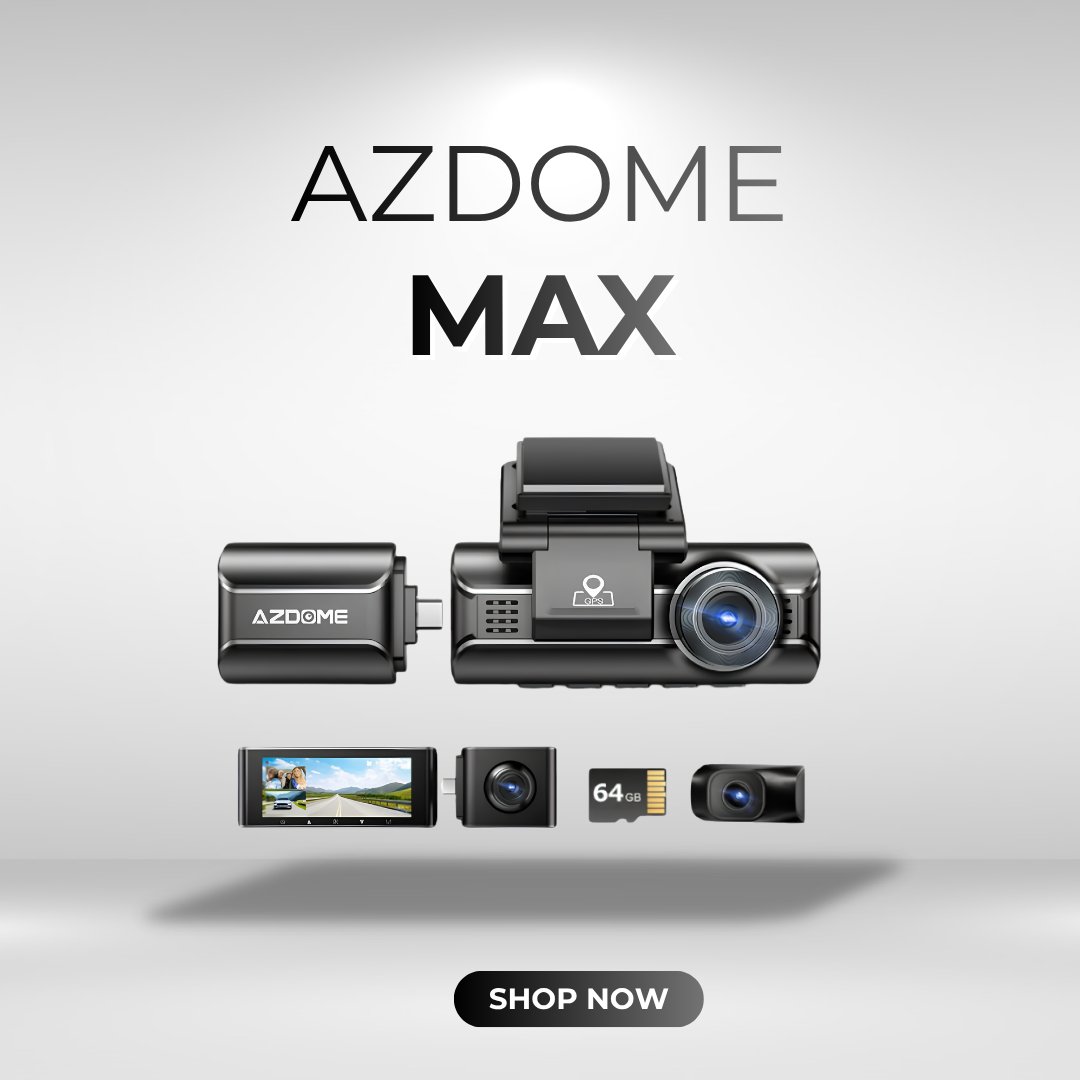 داش كام ازدوم ثلاث كاميرات (AZDOME M550 MAX) - صورة 1