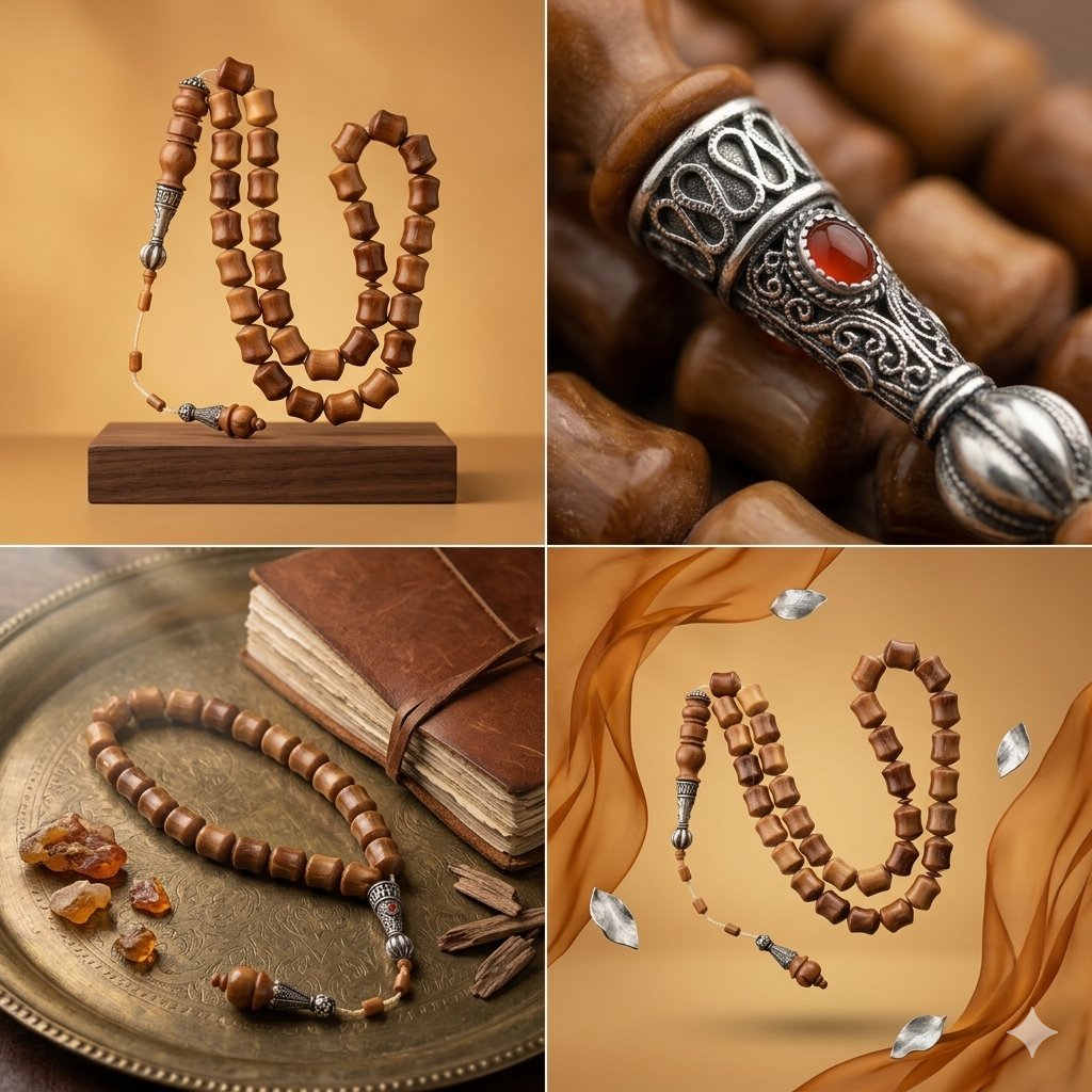 سبحة خشب الكوك الأصلي | تصميم برميلي - Image 1