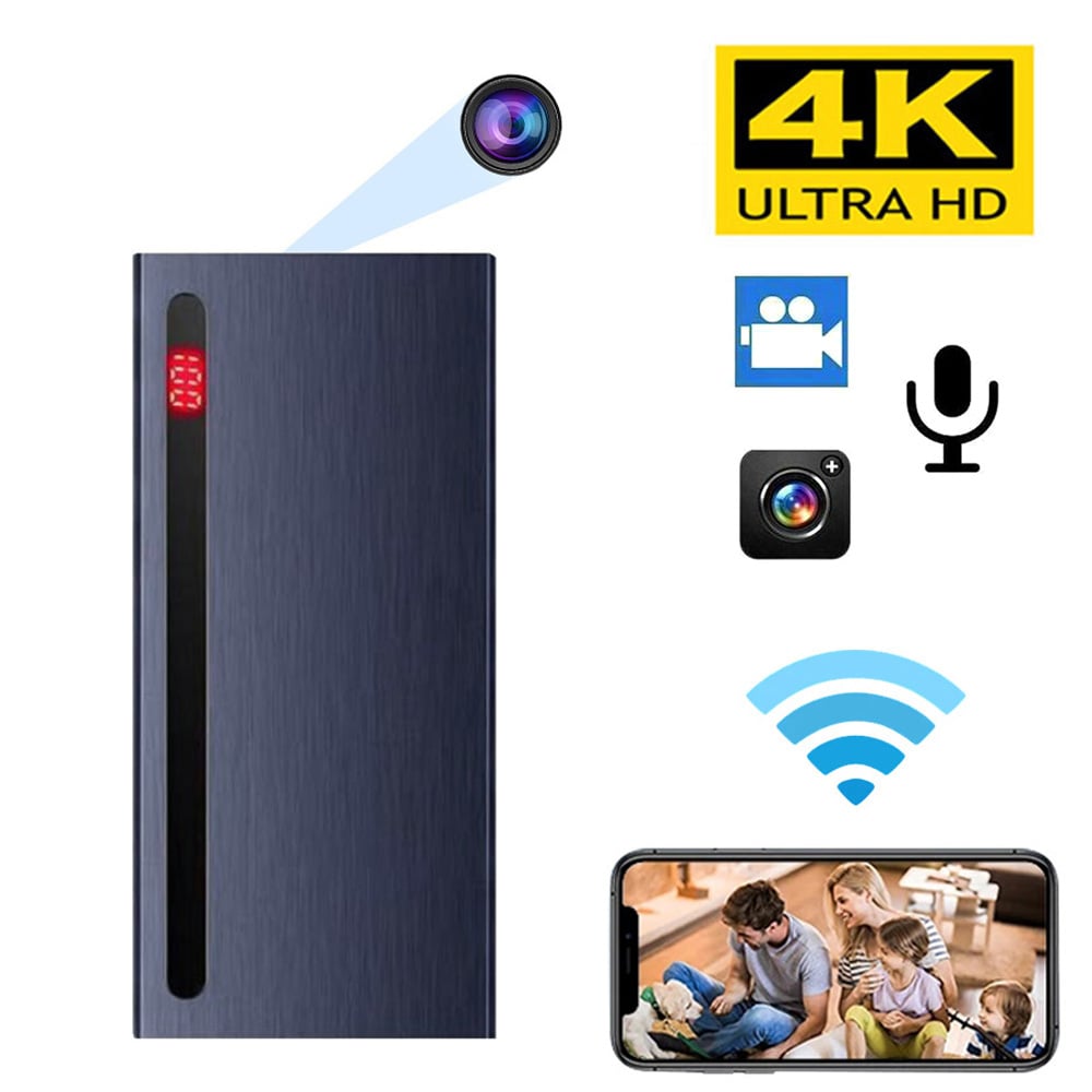 كاميرا باور بانك WiFi بدقة 4K – مراقبة ذكية محمولة - صورة 3