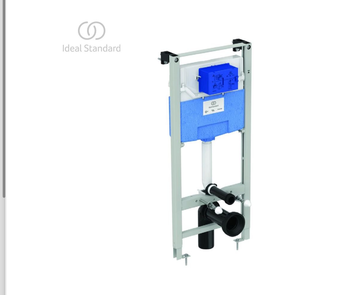 Ideal Standard ProSys Pneumatic Wall Hung Toilet Frame and Cistern - Image 3