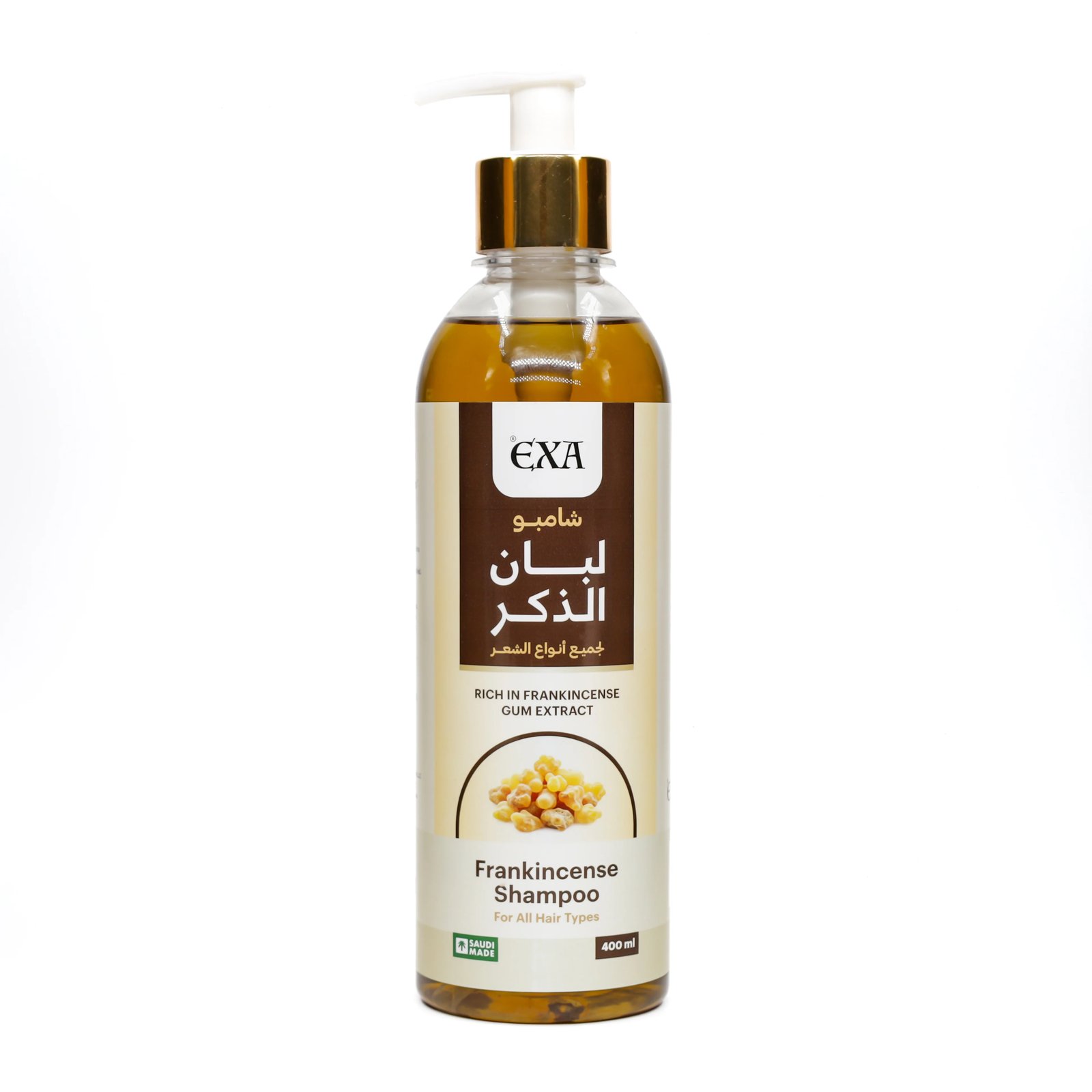 شامبو الشعر لبان الذكر لجميع انواع الشعر من ماركة اكسا - 400 مل - Image 1