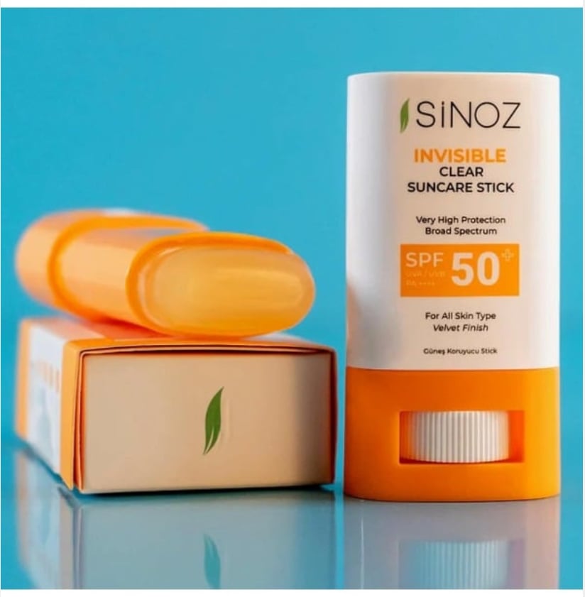 واقي شمس +SPF50 ستيك شفاف من سينوز -15 جرام - Image 3