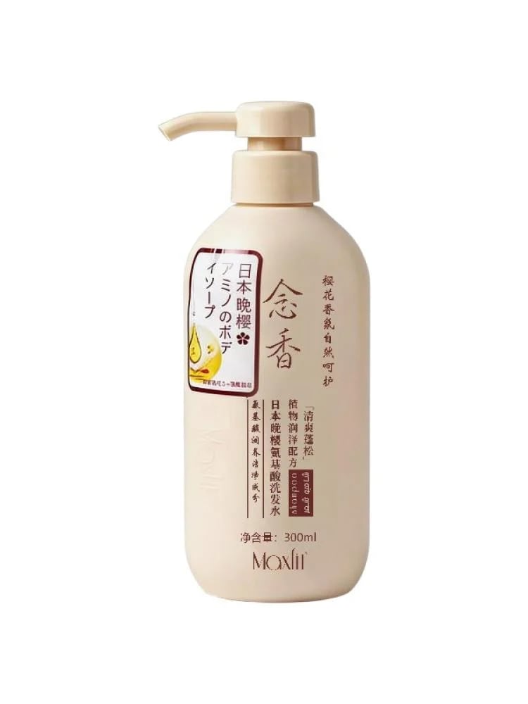 شامبو ساكورا لنمو ومنع تساقط الشعر من ماكس فيت - 300 مل - صورة 1