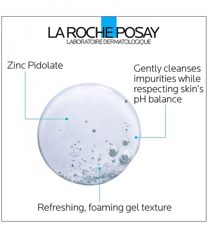 لاروش بوزيه جل غسول رغوي للبشرة الدهنية و الحساسة 400مل - صورة 2
