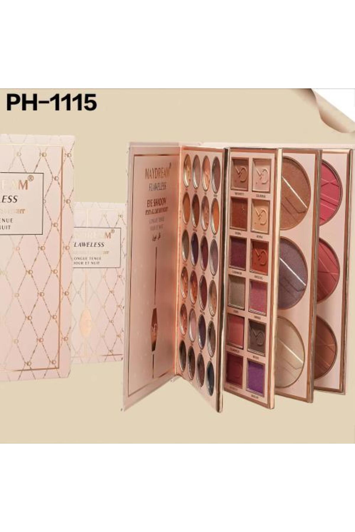 دفتر مكياج ظل + إضاءة + أحمر خدود PH-1115 من ماي دريم - صورة 2