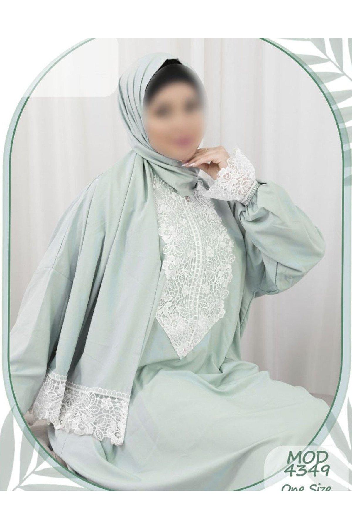 شرشف صلاة (إسدال صلاة) نسائي فاخر ومريح، متوفر بمقاس واحد - صورة 1