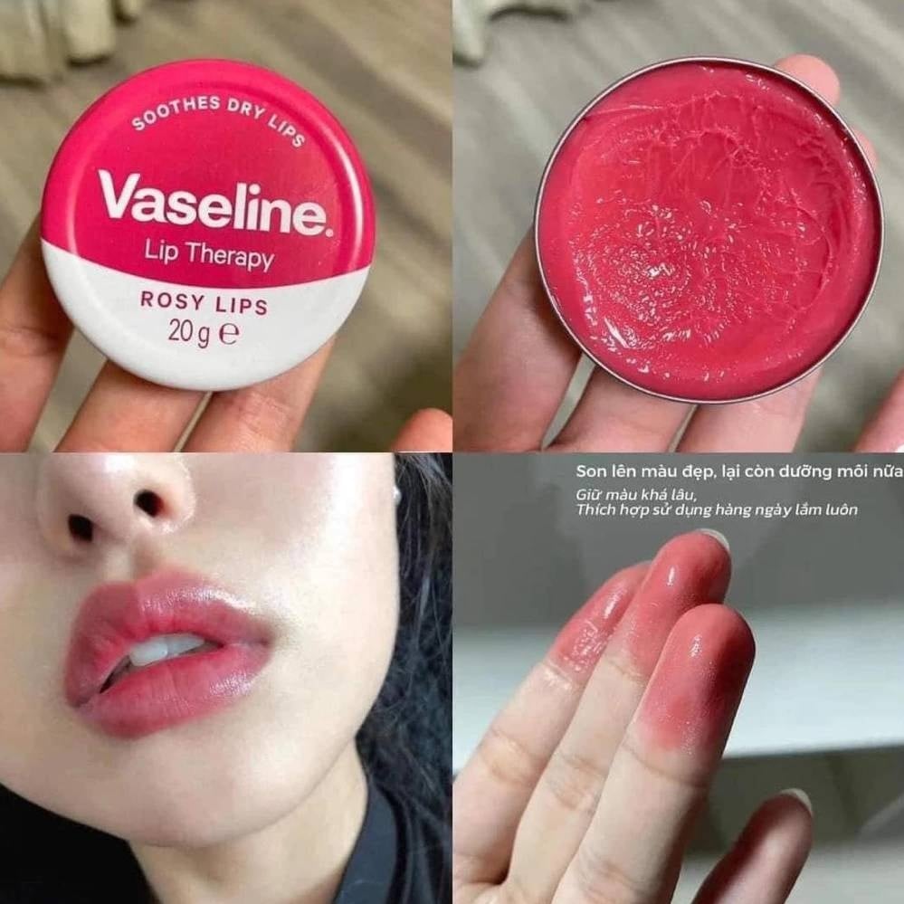 Vaseline Lip Therapy Rosy Lips – Moisturizing Lip Balm for Soft & Naturally Rosy Lips 20g - Image 2