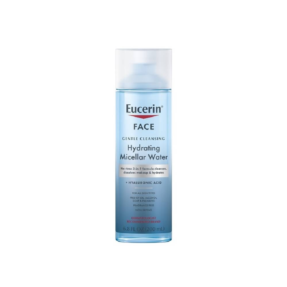 Eucerin Hydrating Micellar Water with Hyaluronic Acid – 3-in-1 Cleansing & Hydration for All Skin Types 200ml - Image 1