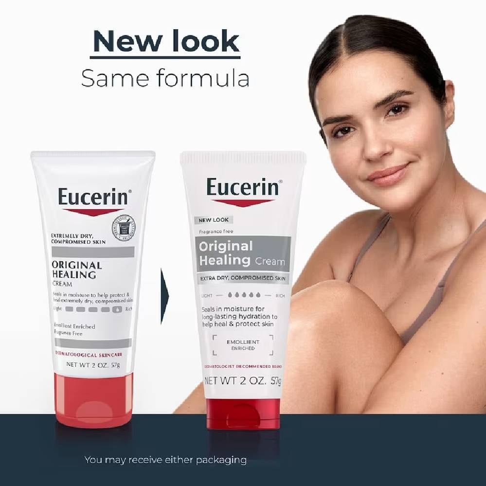 Eucerin Original Healing Cream for Extremely Dry & Compromised Skin – Intensive Moisture & Protection 57g - Image 2