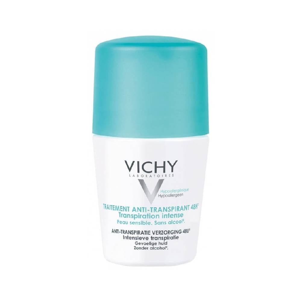 Vichy Intensive Anti-Perspirant 48H Roll-On for Sensitive Skin 50ml - Image 1