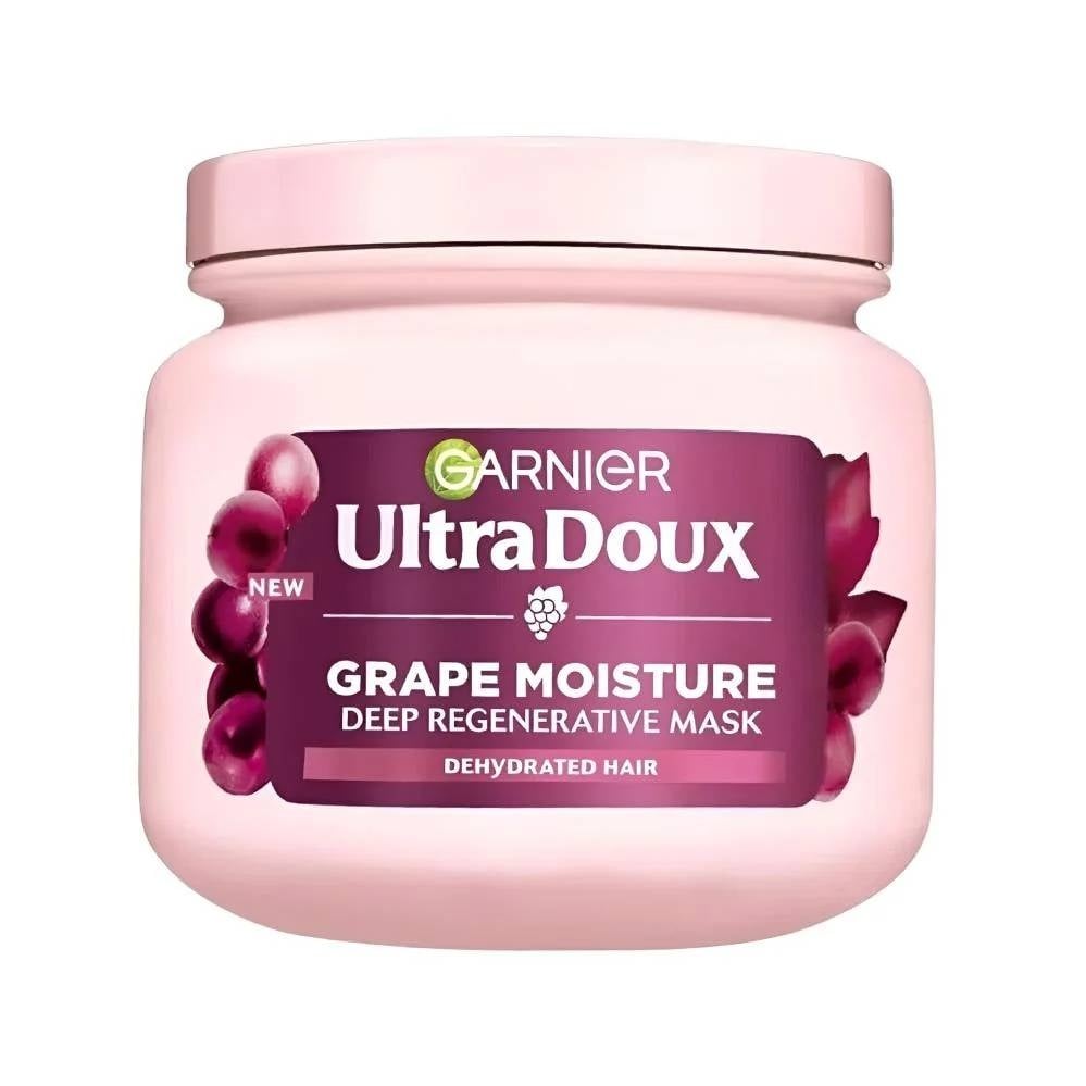 Garnier Ultra Doux Grape Moisture Deep Regenerative Mask – For Dehydrated Hair 300ML - Image 1