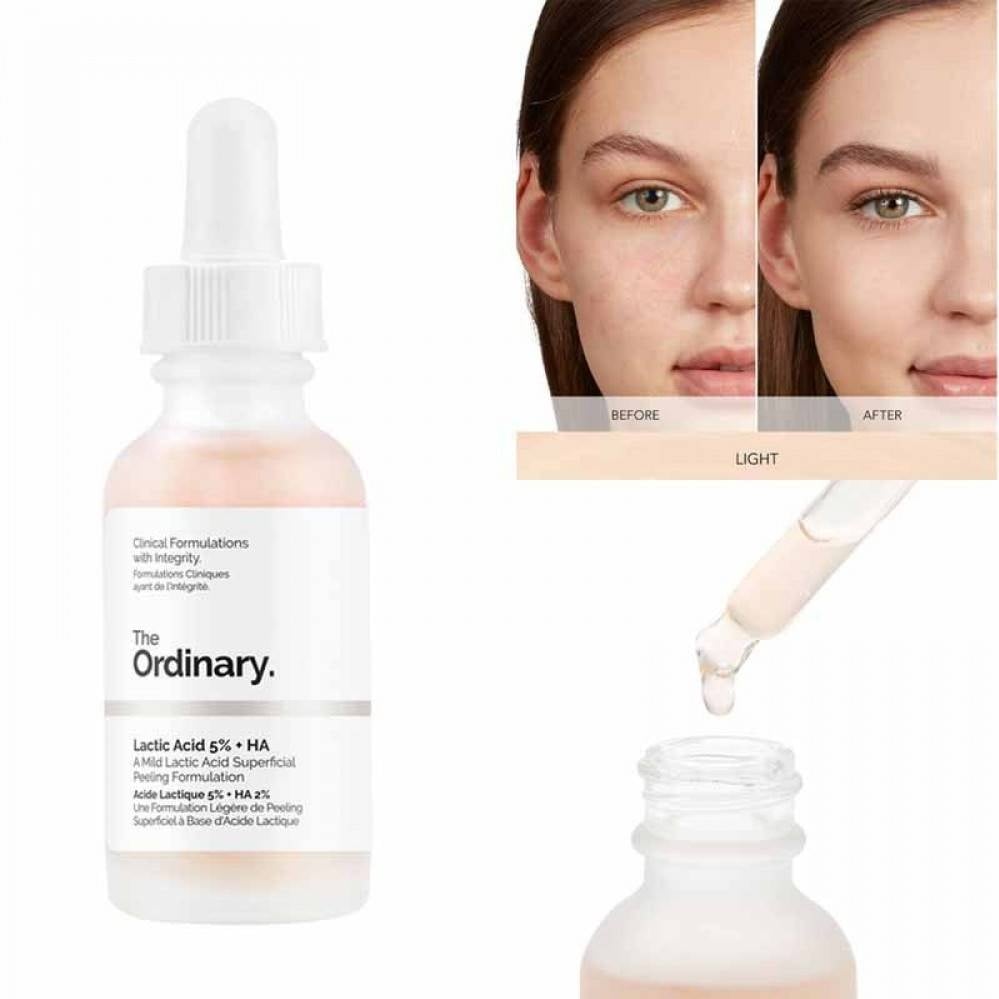 The Ordinary Lactic Acid 5% + HA Gentle Exfoliating & Brightening Serum – 30ml - Image 2