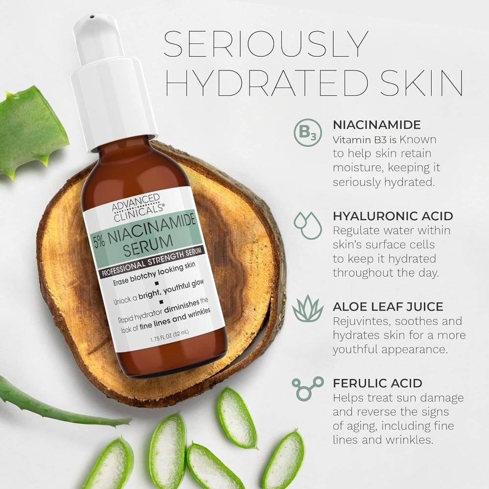 Advanced Clinicals 5% Niacinamide Serum – Brightening & Pore Refining Serum 52ml - Image 2