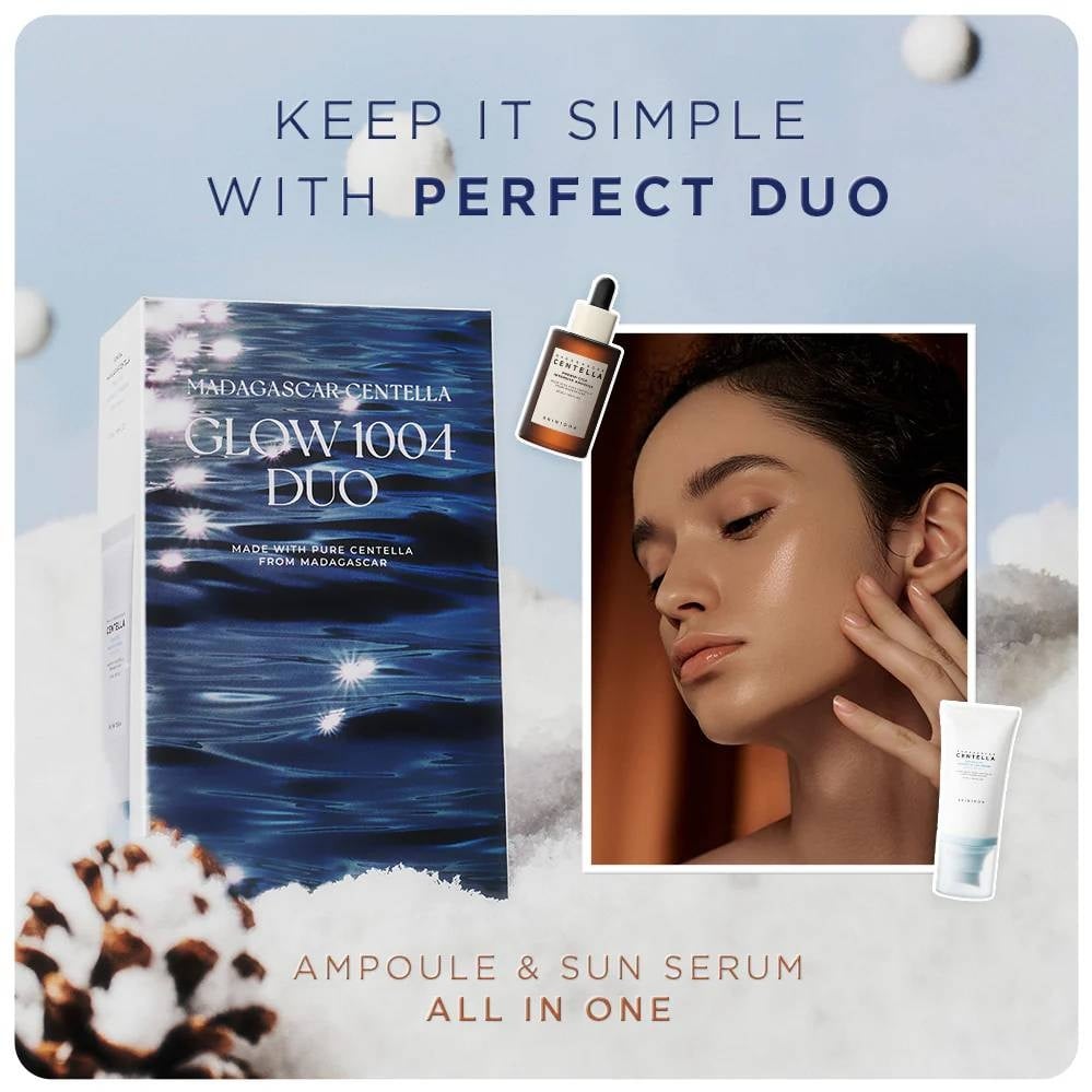 SKIN1004 Madagascar Centella Glow 1004 Duo Set – Radiance & Deep Hydration Skincare Set 100ml - Image 2