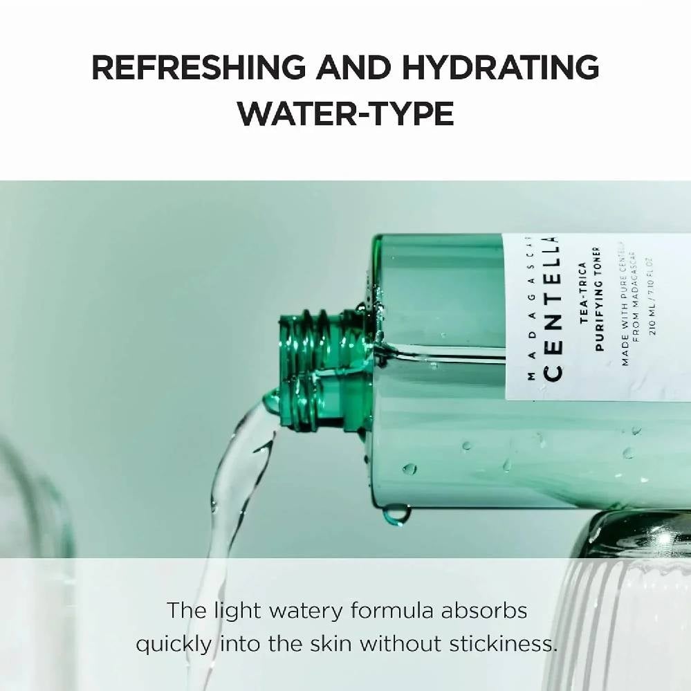 SKIN1004 Madagascar Centella Tea-Trica Purifying Toner 210ml – Purifying & Soothing Facial Toner 210ml - Image 3