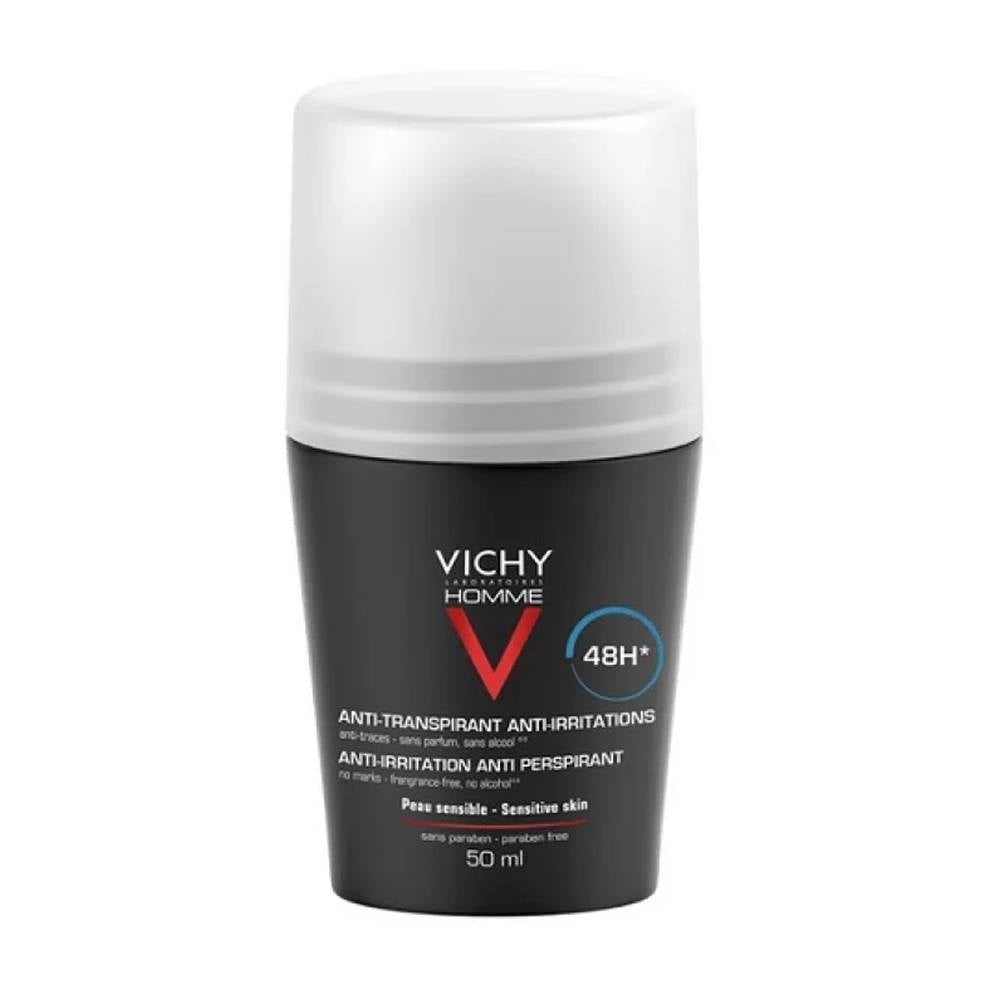 Vichy Homme Anti-Irritation Anti-Perspirant 48H for Sensitive Skin 50ml - Image 1