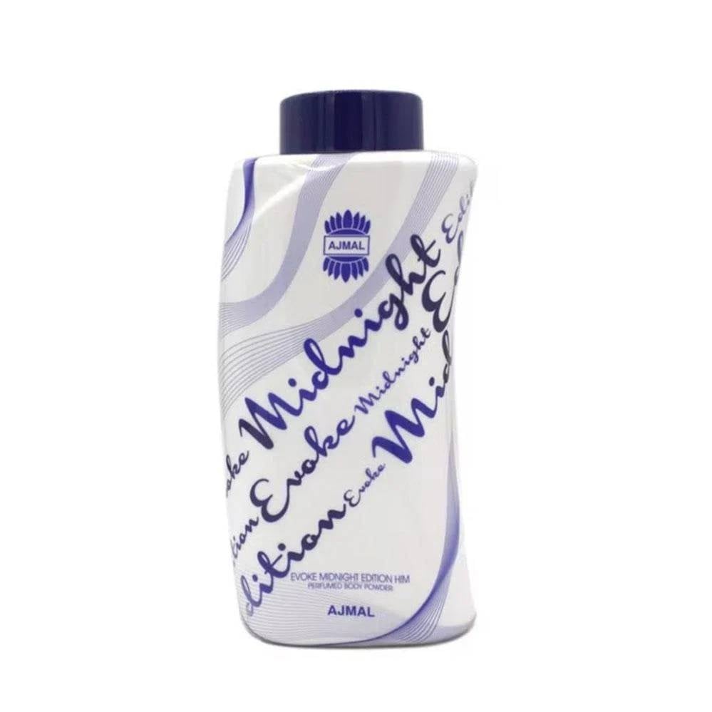 Ajmal Evoke Midnight Edition Perfumed Body Powder 100g - Image 1