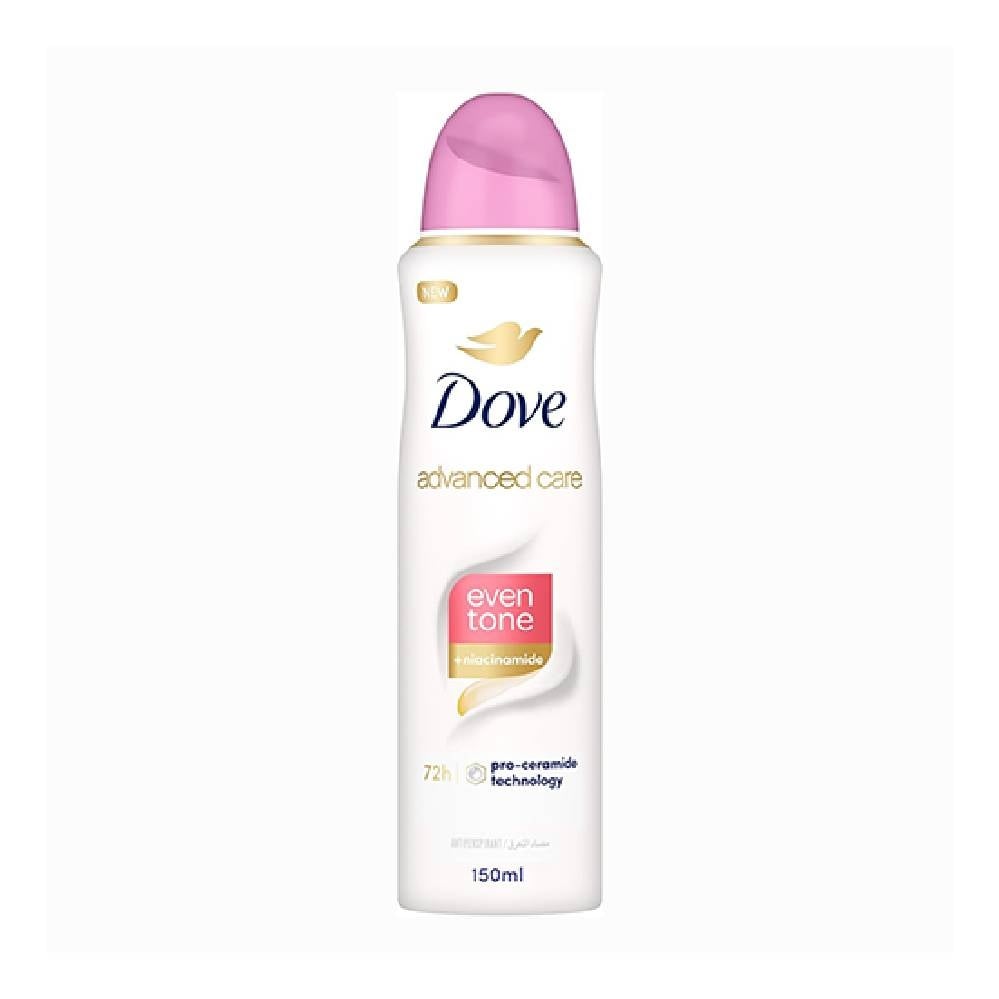 Dove Advanced Care Even Tone Anti-Perspirant Spray with Niacinamide – 72H Protection & Even-Toned Underarms 150ML - Image 1
