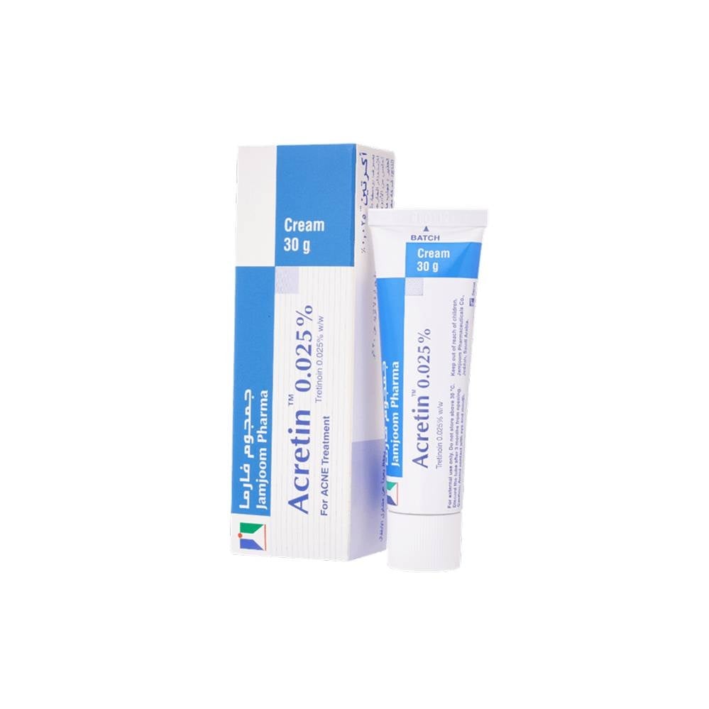 Acretin 0.025% Cream – Acne Care & Skin Renewal Cream 30g - Image 1