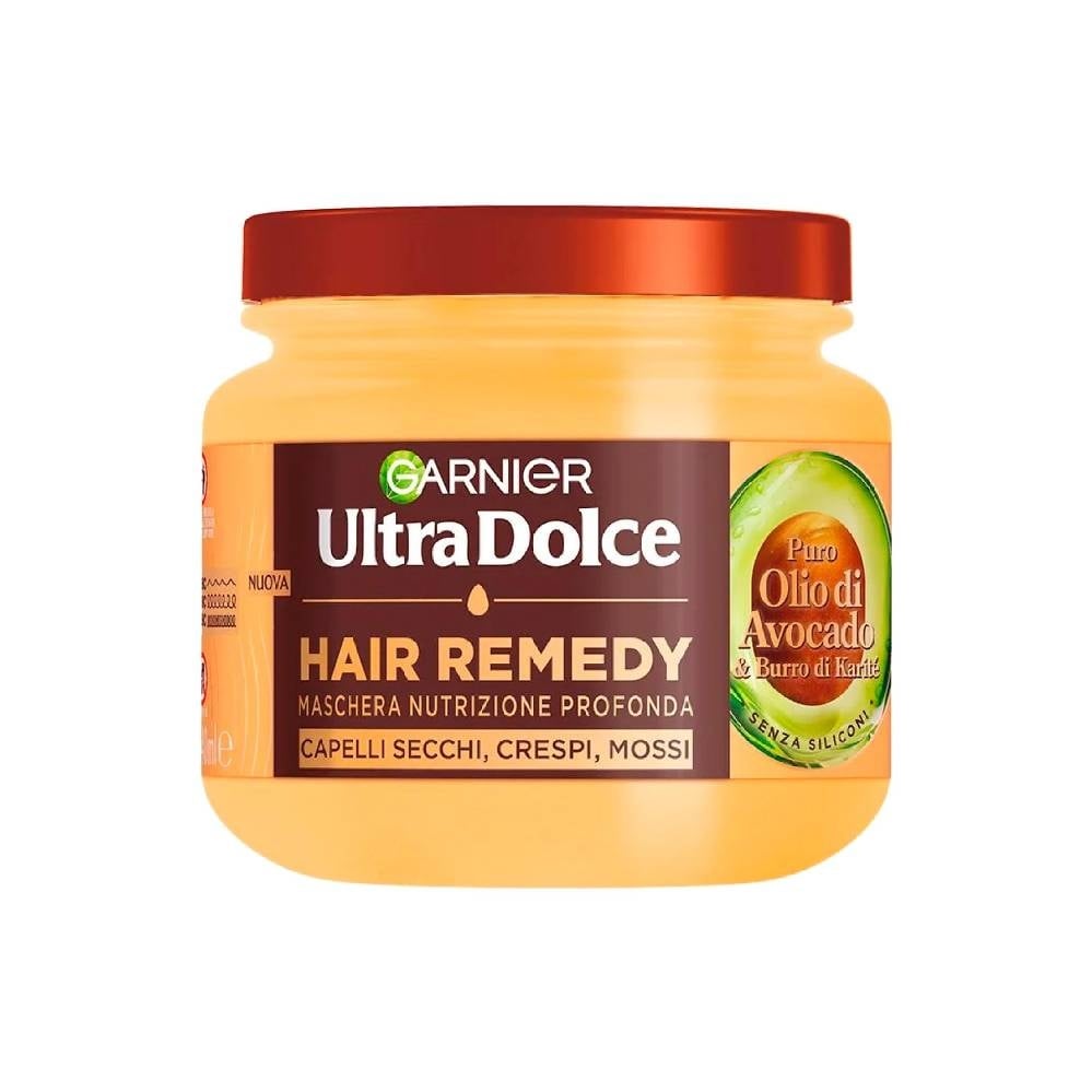Garnier Ultra Dolce Hair Remedy Mask with Avocado Oil & Shea Butter – Deep Nourishment for Dry & Frizzy Hair 300ML - Image 1