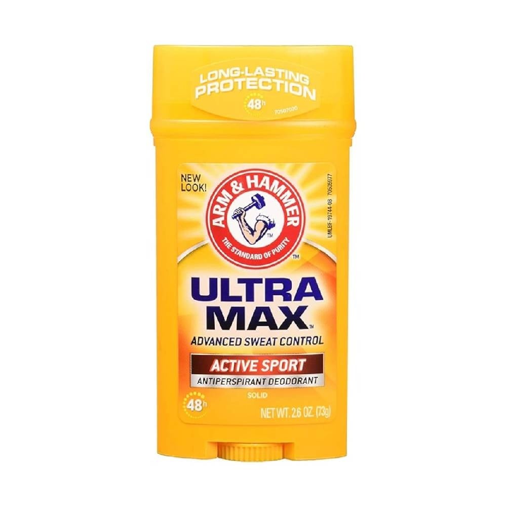 Arm & Hammer Ultra Max Active Sport Antiperspirant Deodorant – 48-Hour Protection 73g - Image 1