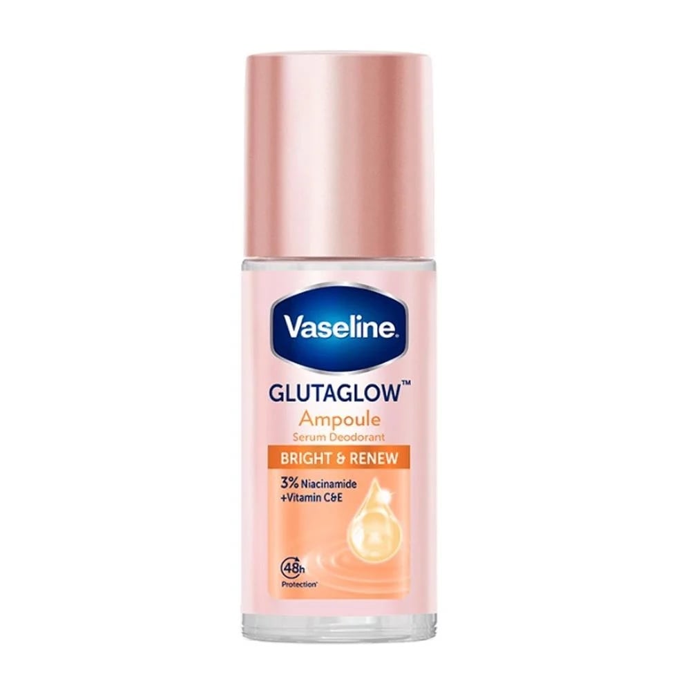 Vaseline GlutaGlow Ampoule Serum Deodorant Bright & Renew – 3% Niacinamide + Vitamin C & E - Image 1