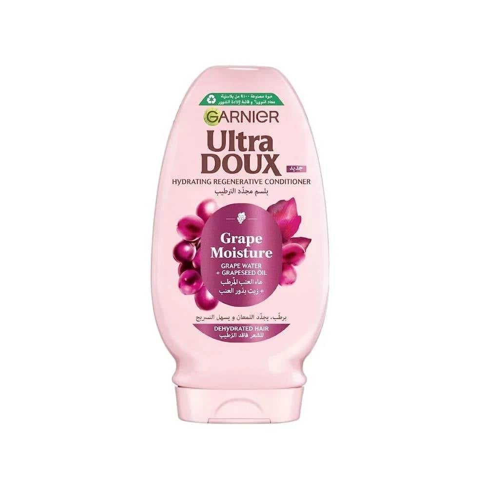 Garnier Ultra Doux Grape Moisture Conditioner with Grape Water & Grapeseed Oil – Regenerative Hydration for Dehydrated Hair 360ML - Image 1