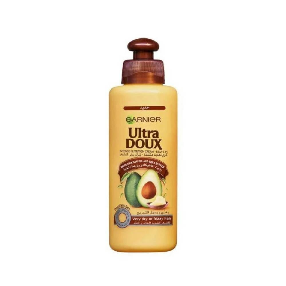 Garnier Ultra Doux Leave-In Cream with Avocado Oil & Shea Butter – Intense Nourishment for Very Dry and Frizzy Hair 200ML - Image 1