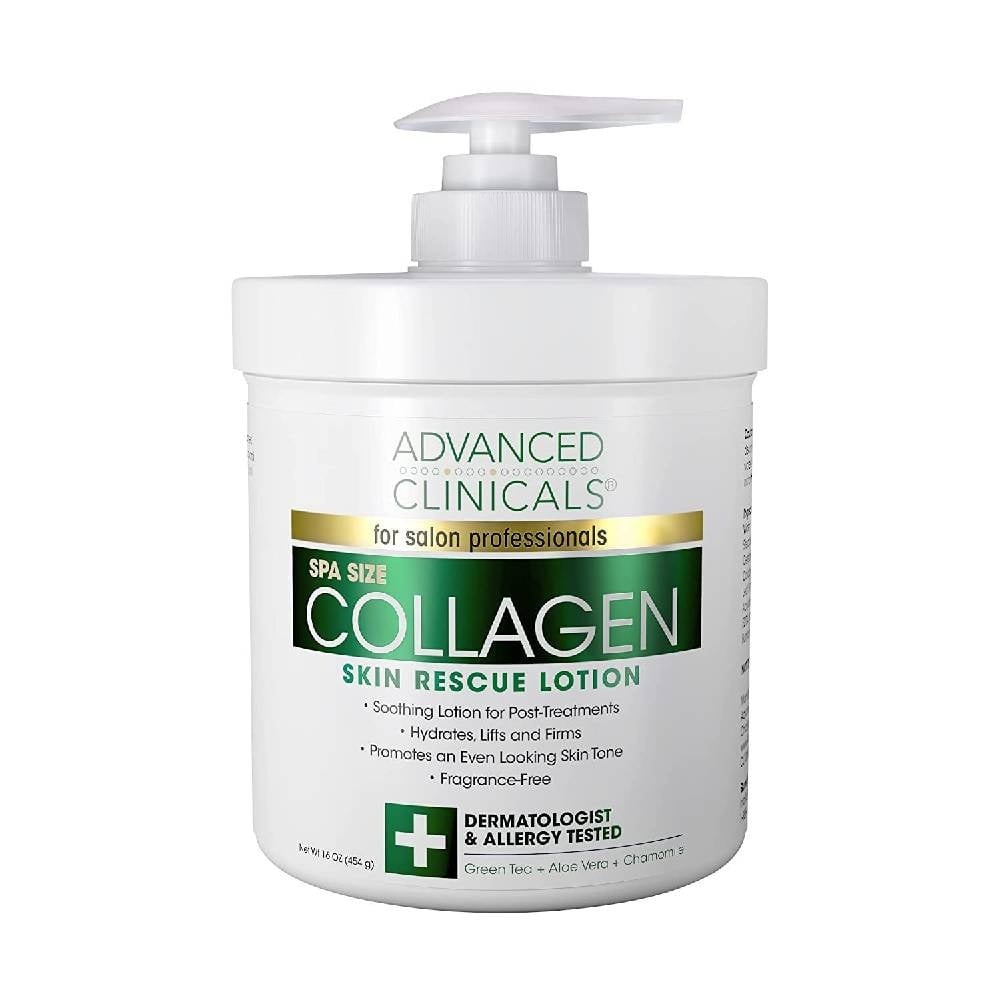 Advanced Clinicals Collagen Skin Rescue Lotion – Hydrating & Firming Body Lotion 454g - Image 1