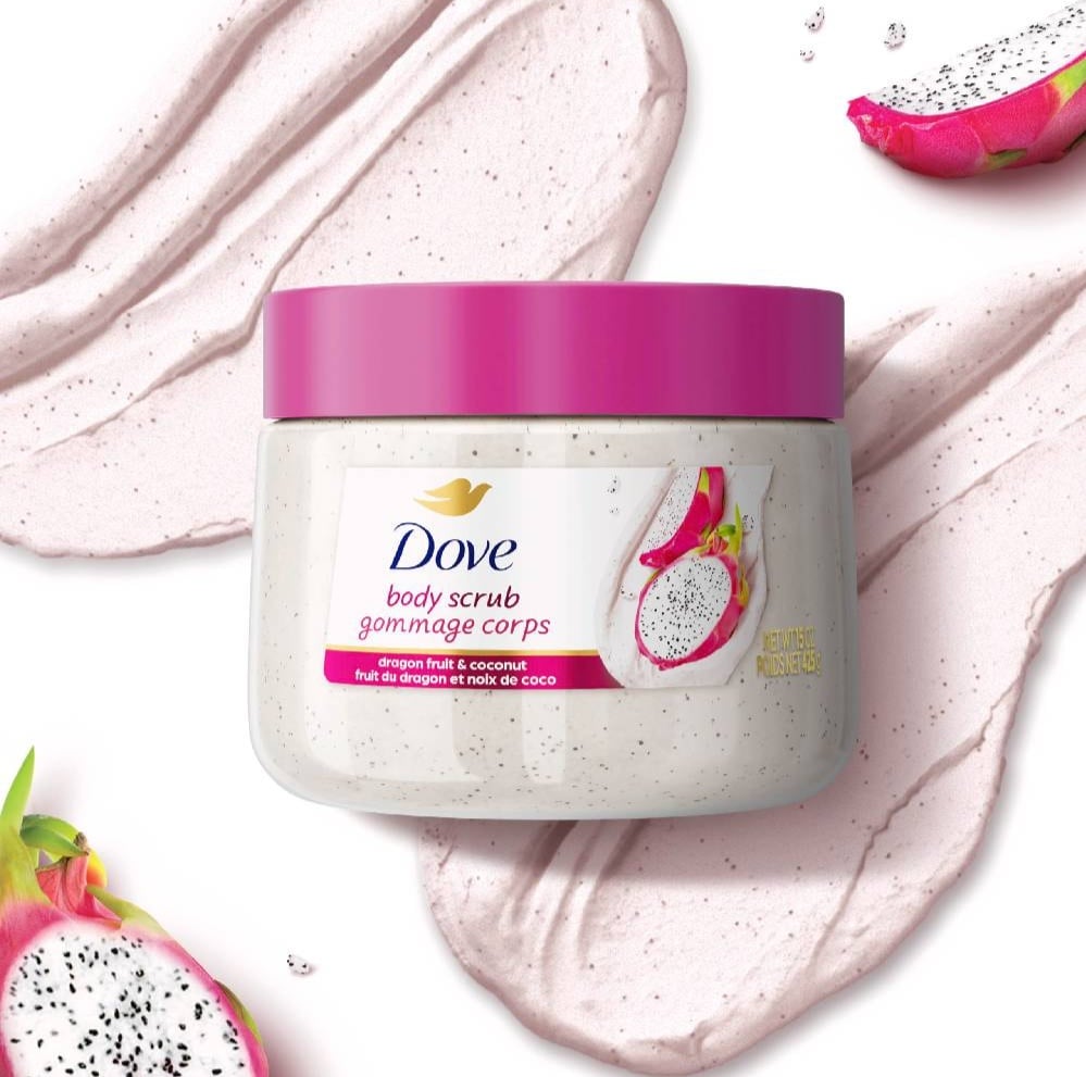 Dove Body Scrub with Dragon Fruit & Coconut – Gentle Exfoliation for Silky Smooth Skin 425g - Image 2