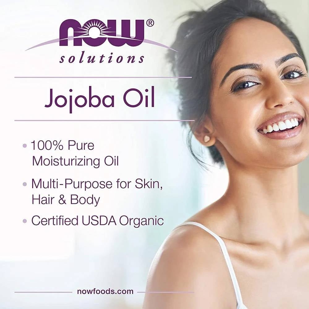 NOW Solutions 100% Pure Jojoba Oil – Natural Moisturizing Oil for Skin, Hair & Body 118ml - Image 2