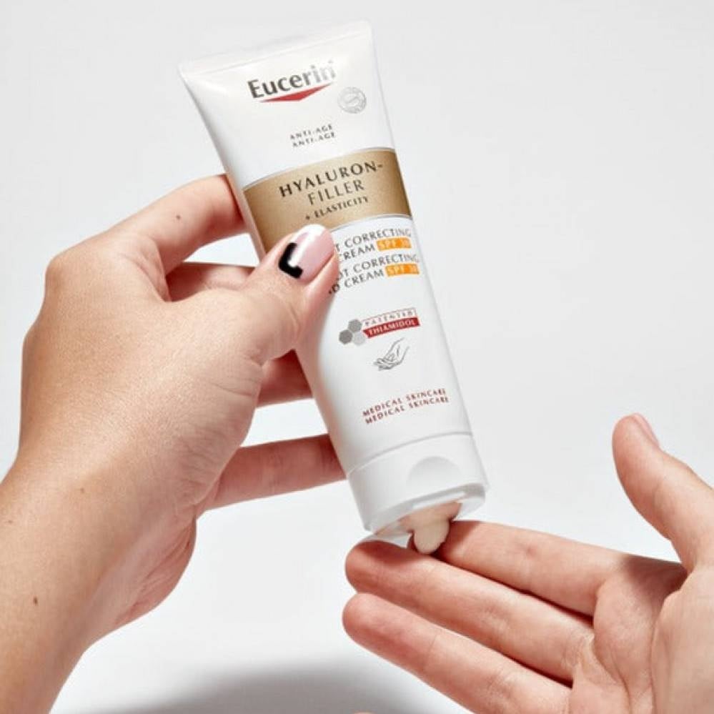 Eucerin Hyaluron-Filler + Elasticity Hand Cream SPF 30 – Age Spot Correcting & Anti-Aging Hand Care 75ml - Image 2