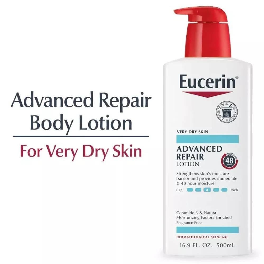 Eucerin Advanced Repair Lotion for Very Dry Skin – 48-Hour Moisture 500ml - Image 2