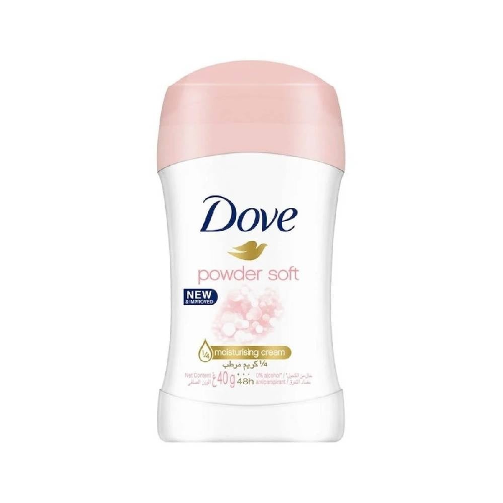 Dove Powder Soft Antiperspirant Stick – 48-Hour Protection & Long-Lasting Softness 40g - Image 1